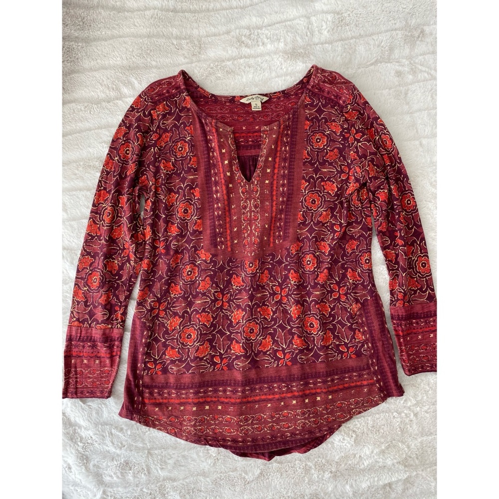 Lucky brand 3/4 sleeve top. Size small